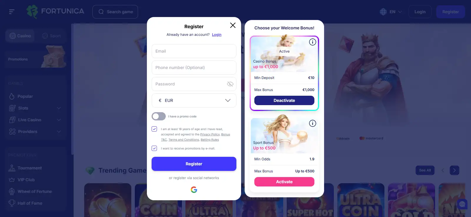 Fortunica Registration and Account Guide for Australia